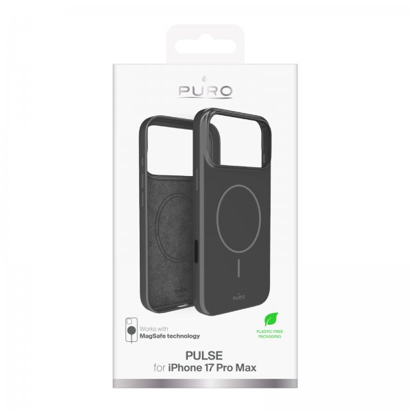 Puro iPhone 17 Pro Max Cover Pulse MagSafe Mørkegrå