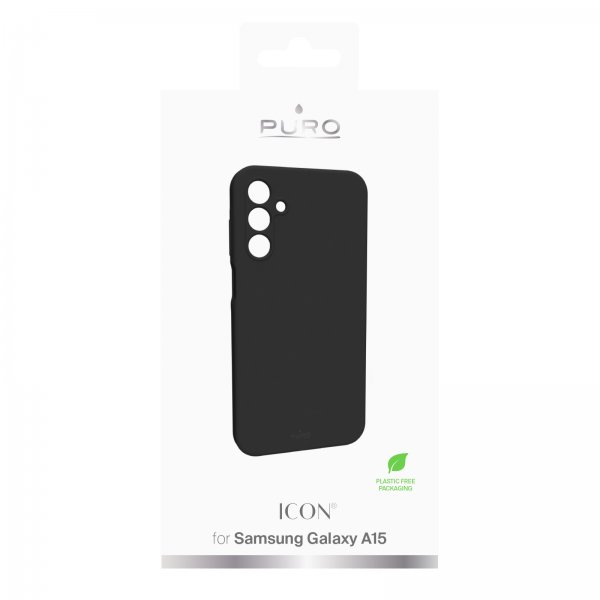 Puro Samsung Galaxy A14 Cover Icon Sort