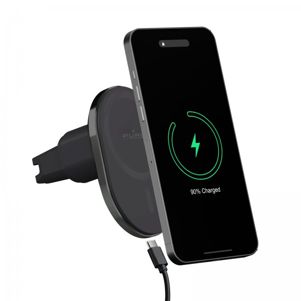 Puro Bilholder Mag Pro 15W MagSafe Sort