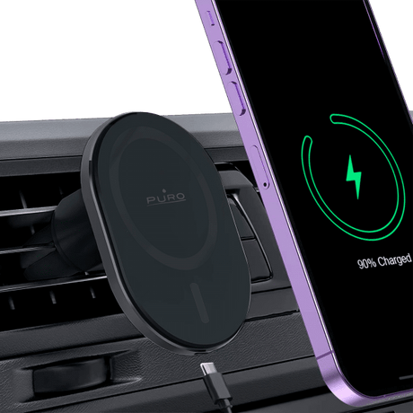 Puro Bilholder Mag Pro 15W MagSafe Sort