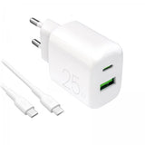 Puro Oplader med Kabel ProLite Kit USB-C 25W 1.2m Hvid