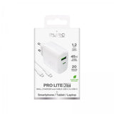 Puro oplader med kabel ProLite Kit USB-C 45W 1.2m Hvid