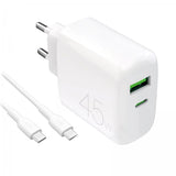 Puro oplader med kabel ProLite Kit USB-C 45W 1.2m Hvid