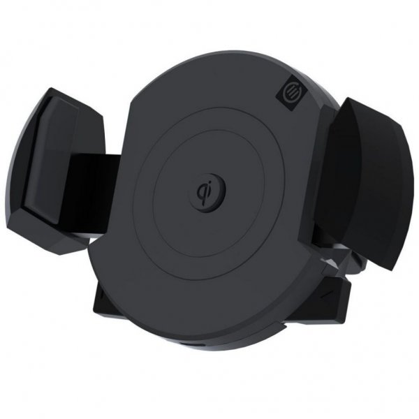 ALOGIC Biloplader med holder og Qi Teknologi Sort