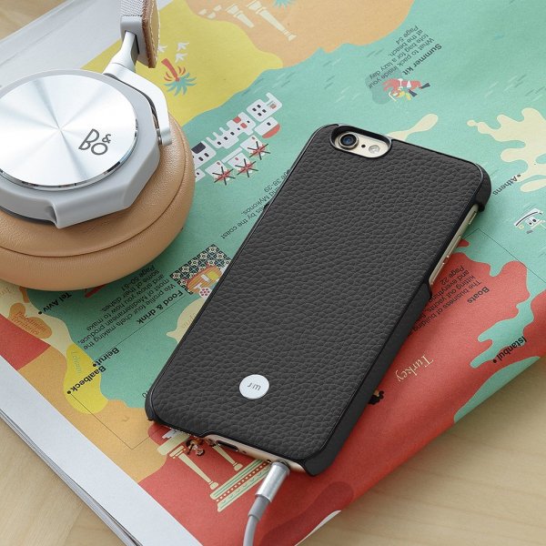 Just Mobile iPhone 6/6s Plus Cover Quattro Back Læder Sort