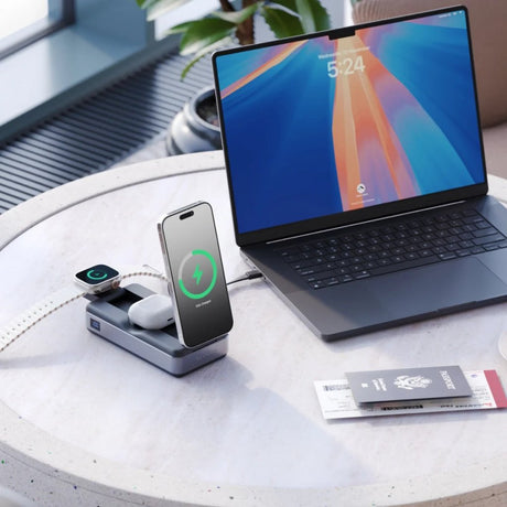 Alogic Powerbank Roam 21 000mAh 6-in-1 Qi2 100W USB-C Sort