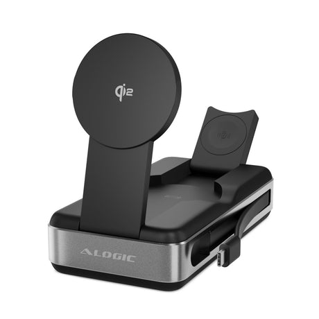 Alogic Powerbank Roam 21 000mAh 6-in-1 Qi2 100W USB-C Sort