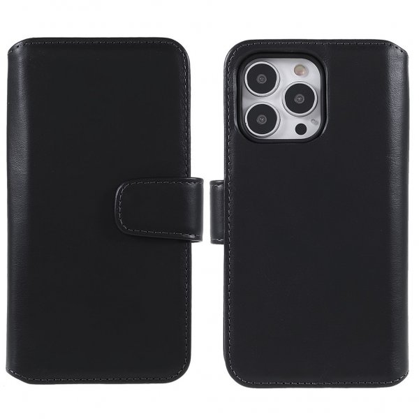 Nordic Covers iPhone 14 Pro Cover Essential Læder Raven Black