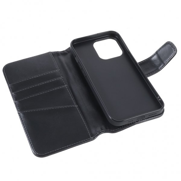 Nordic Covers iPhone 14 Pro Cover Essential Læder Raven Black