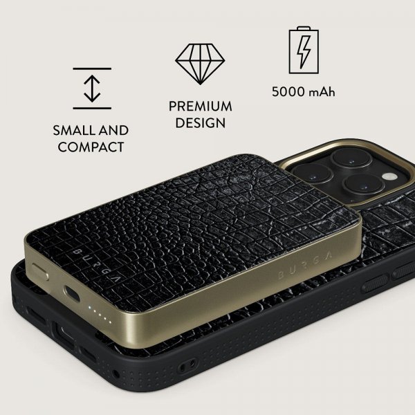 Burga Powerbank MagSafe 5000 mAh Reaper's Touch Guld