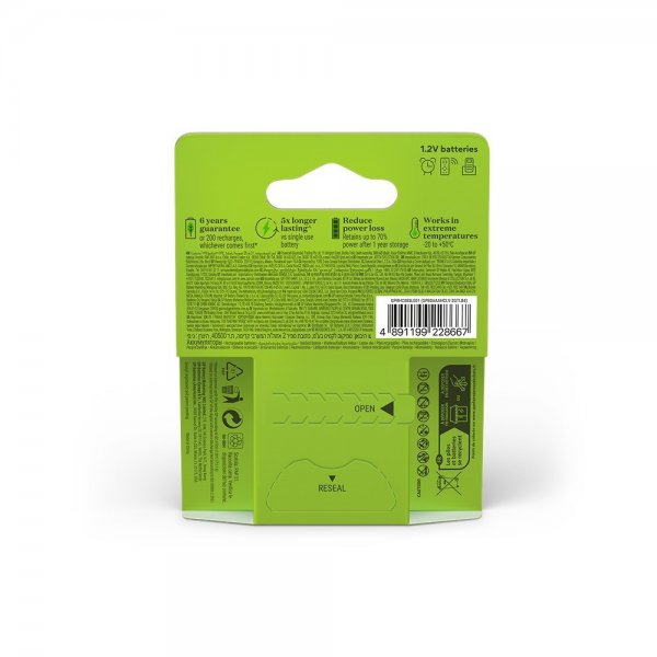GP ReCyko AAA-batteri 800mAh 4-pak
