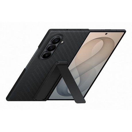 Samsung Original Samsung Galaxy Z Fold 8 Ultra Cover Carbon Standing Case Sort
