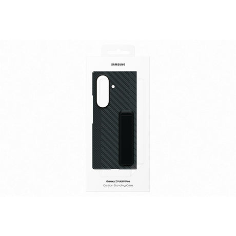 Samsung Original Samsung Galaxy Z Fold 8 Ultra Cover Carbon Standing Case Sort