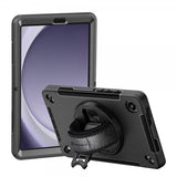 Armor-X Samsung Galaxy Tab A9 Cover Rainproof Robust Cover Håndstrop Støttefod Sort