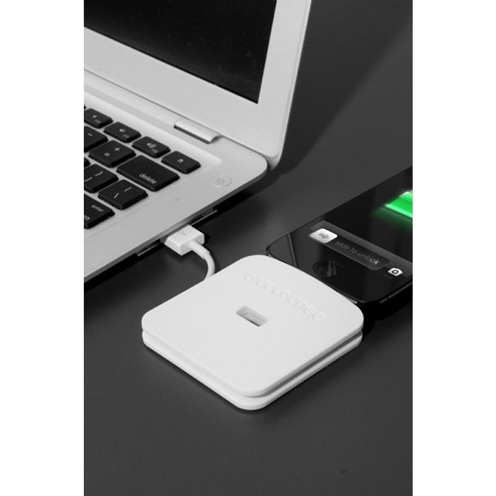 Bluelounge Rolio Ladestation Lightning Hvid