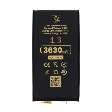 Rvelon Batteri til iPhone 13 3630mAh uden flexkabel