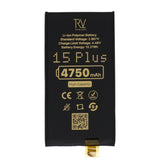 Rvelon Batteri til iPhone 15 Plus 4750mAh uden flexkabel