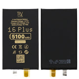 Rvelon Batteri til iPhone 16 Plus 5100mAh uden flexkabel