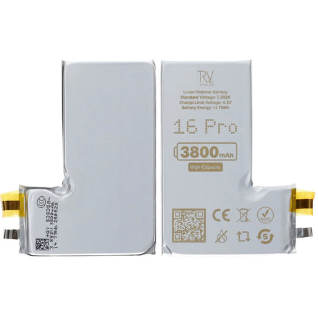 Rvelon Batteri til iPhone 16 Pro 3800mAh uden flexkabel