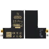 Rvelon Batteri til iPhone 15 Pro 3480mAh uden flexkabel