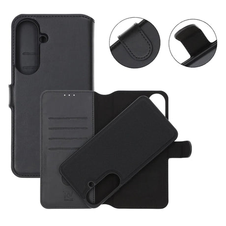 Rvelon Samsung Galaxy S26 FE Etui 4 Kortholder Løstagbart Cover Sort