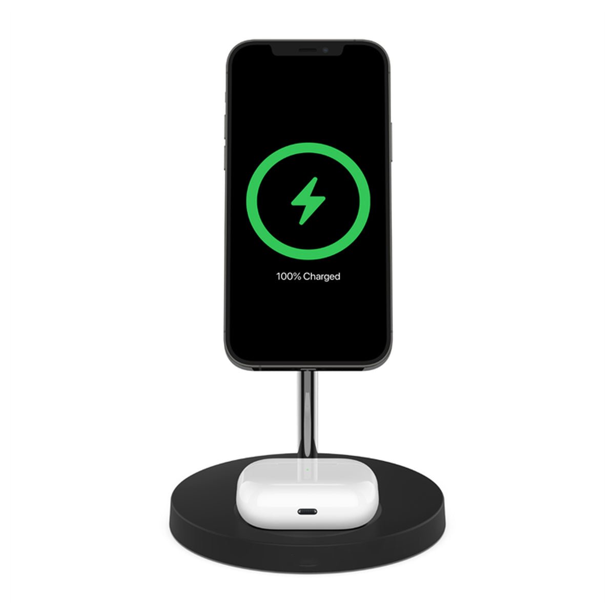 Rvelon 2-i-1 Trådløs oplader 15W MagSafe