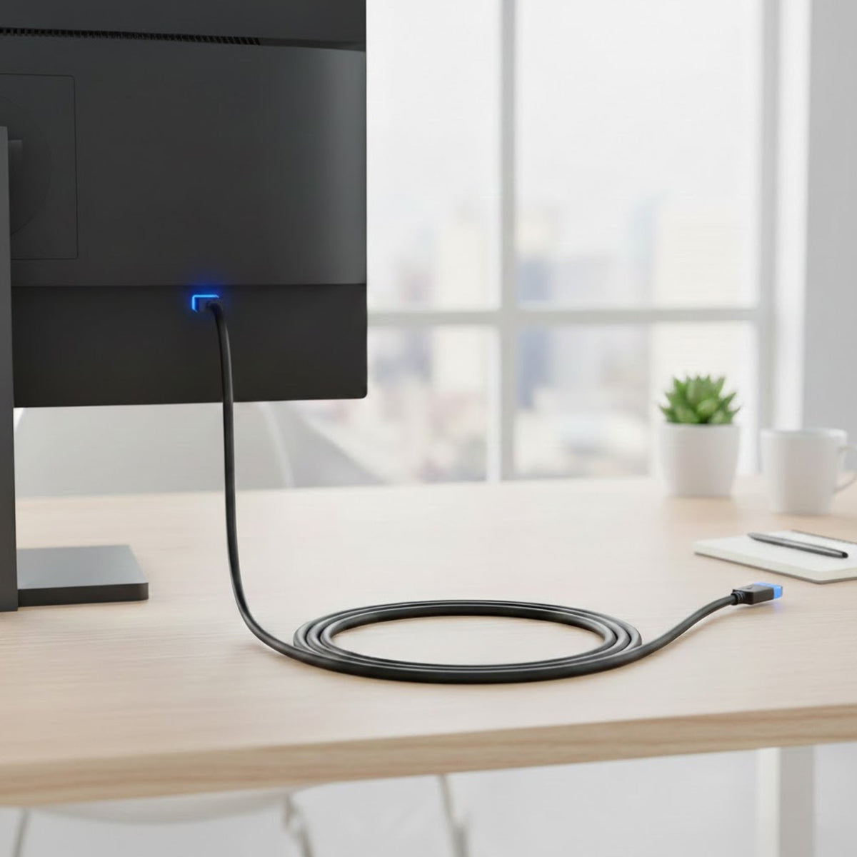 Rvelon DP80 DisplayPort til DisplayPort-kabel - 1.2 meter