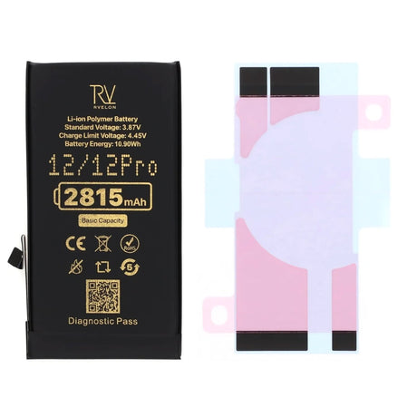 Rvelon Batteri til iPhone 12 og 12 Pro – 2815 mAh Original kapacitet