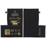 Rvelon Batteri til iPhone 12 Pro Max – 3687 mAh Original kapacitet
