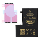 Rvelon Batteri til iPhone 12 Pro Max – 3687 mAh Original kapacitet