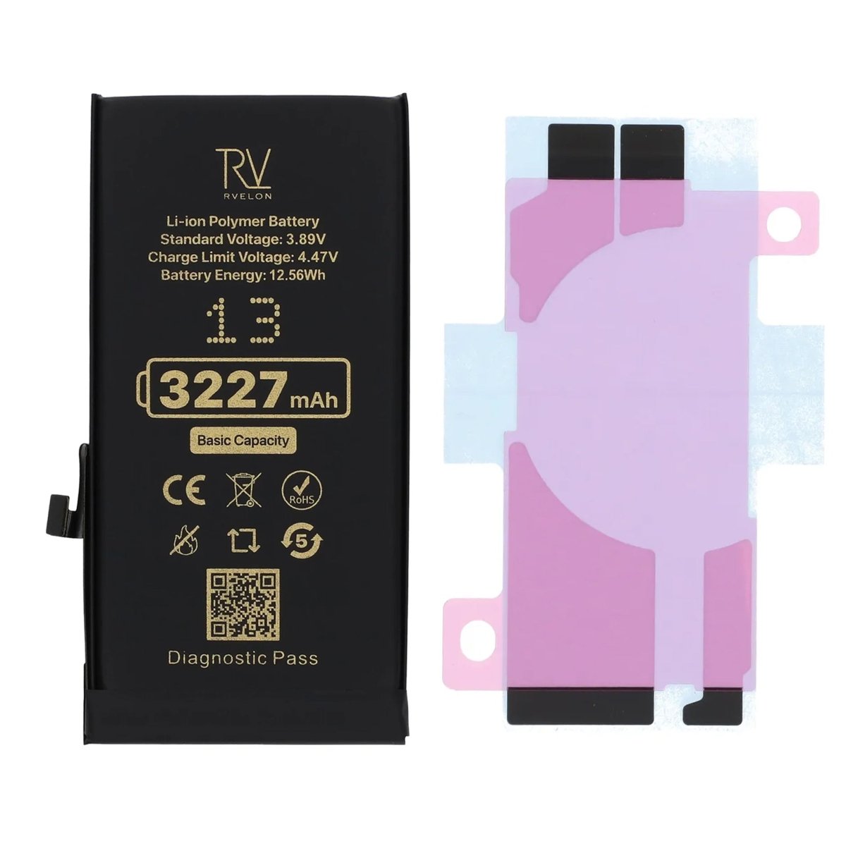 Rvelon Batteri til iPhone 13 – 3227 mAh Original kapacitet