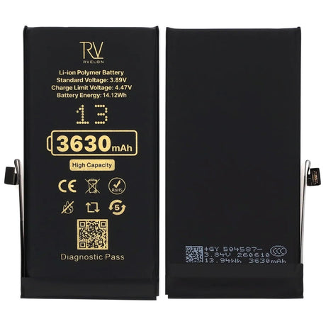 Rvelon Batteri til iPhone 13 – 3630 mAh høj kapacitet