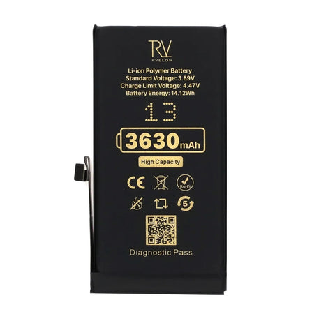 Rvelon Batteri til iPhone 13 – 3630 mAh høj kapacitet