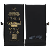 Rvelon Batteri til iPhone 13 Mini – 2406 mAh original kapacitet