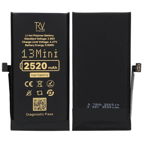 Rvelon Batteri til iPhone 13 Mini – 2520 mAh høj kapacitet
