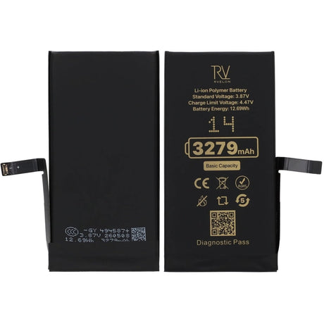 Rvelon Batteri til iPhone 14 – 3279 mAh original kapacitet