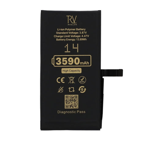 Rvelon Batteri til iPhone 14 – 3590 mAh høj kapacitet