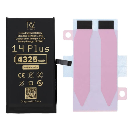 Rvelon Batteri til iPhone 14 Plus – 4325 mAh original kapacitet