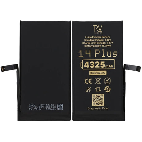 Rvelon Batteri til iPhone 14 Plus – 4325 mAh original kapacitet
