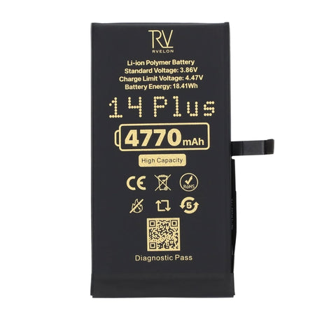 Rvelon Batteri til iPhone 14 Plus – 4770 mAh høj kapacitet