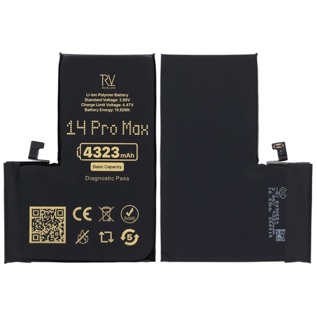 Rvelon Batteri til iPhone 14 Pro Max – 4323 mAh original kapacitet