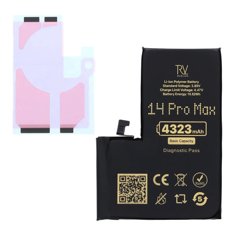 Rvelon Batteri til iPhone 14 Pro Max – 4323 mAh original kapacitet