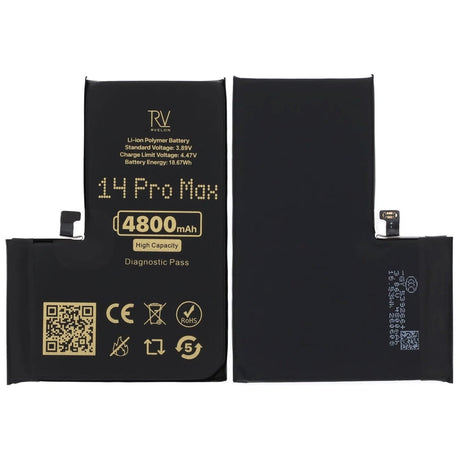 Rvelon Batteri til iPhone 14 Pro Max – 4800 mAh høj kapacitet