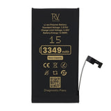 Rvelon Batteri til iPhone 15 – 3349 mAh original kapacitet