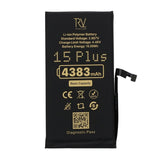 Rvelon Batteri til iPhone 15 Plus – 4383 mAh original kapacitet