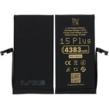 Rvelon Batteri til iPhone 15 Plus – 4383 mAh original kapacitet