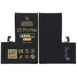 Rvelon Batteri til iPhone 15 Pro Max – 4800 mAh høj kapacitet