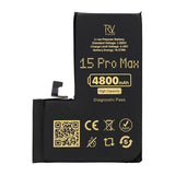 Rvelon Batteri til iPhone 15 Pro Max – 4800 mAh høj kapacitet