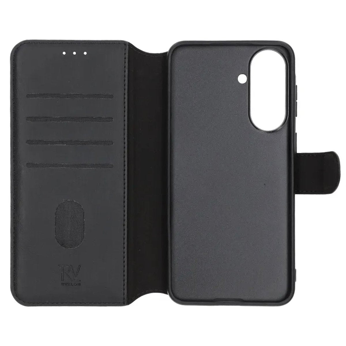 Rvelon Samsung Galaxy A37 Etui med 4 Kortholder Sort