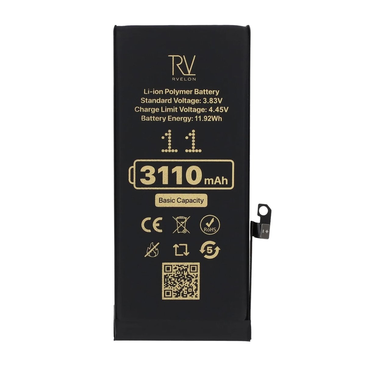 Rvelon Premium Batteri til iPhone 11 - 3110mAh